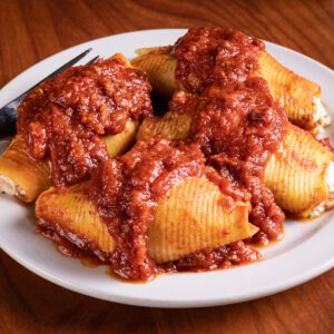 stuffed shells on table